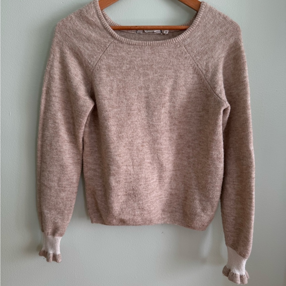 NAF NAF Women's Sweater in Soft Tan - Picture 4 of 8